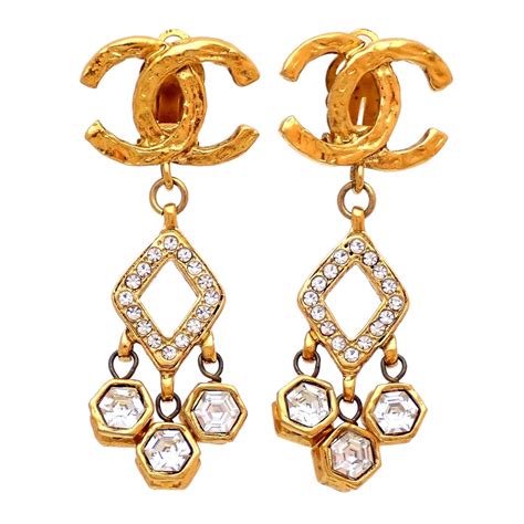 chanel ewrrings|authentic Chanel earrings.